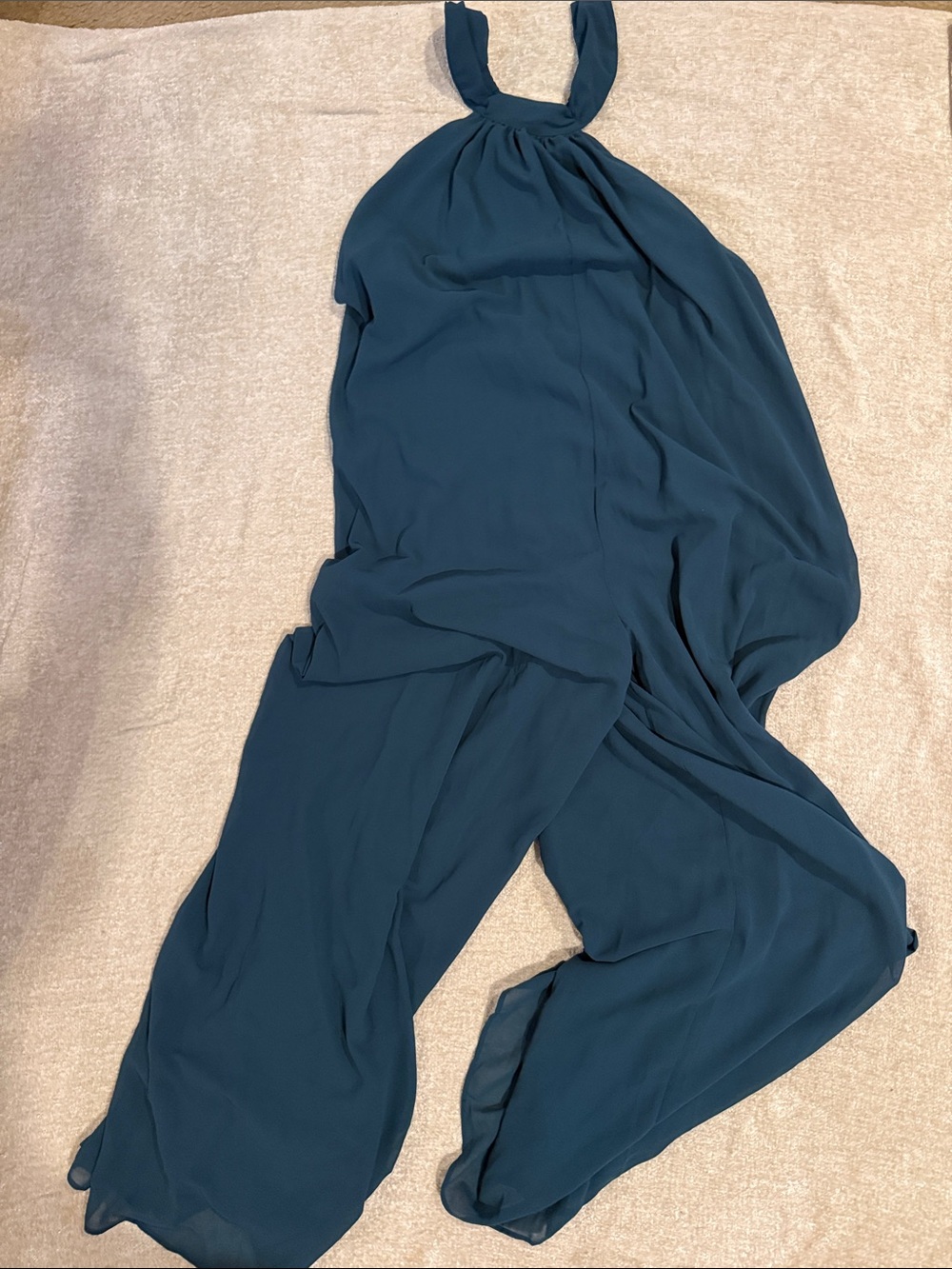 Women’s Teal Halter Jumpsuit
